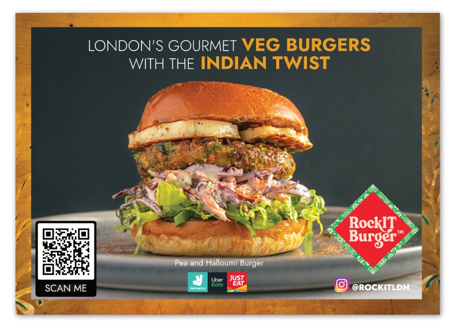 An example of a flyer design by RockIT Burger